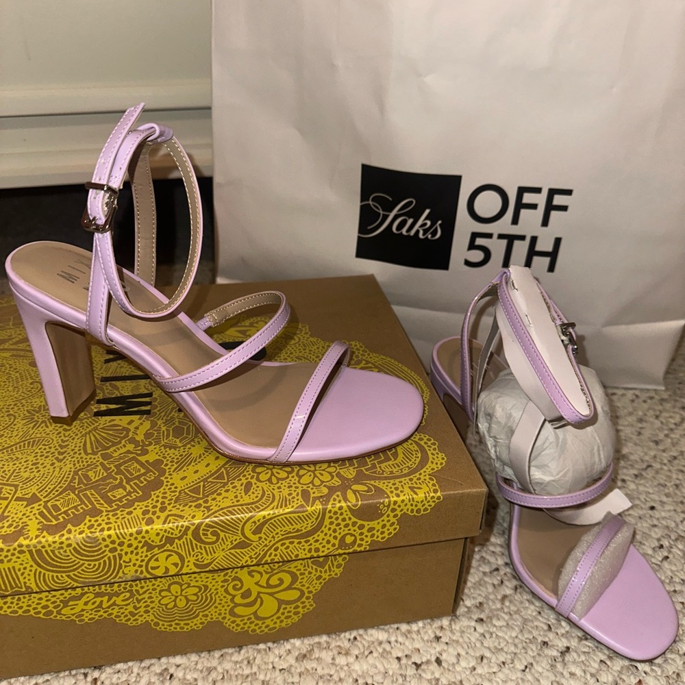 Elegant Lilac Strappy Heels size 6
